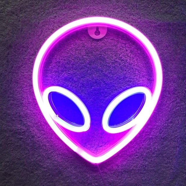 Alien Face Neon Light