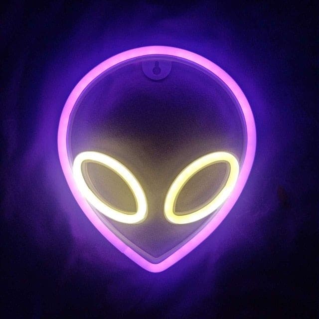Alien Face Neon Light