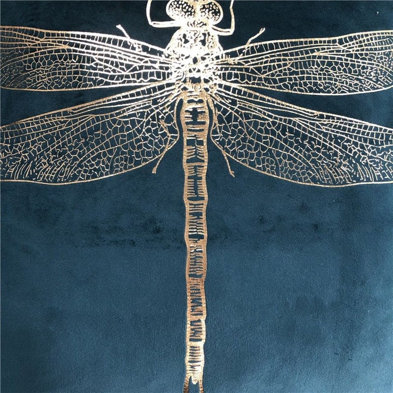 Dragonfly Velvet Cushion