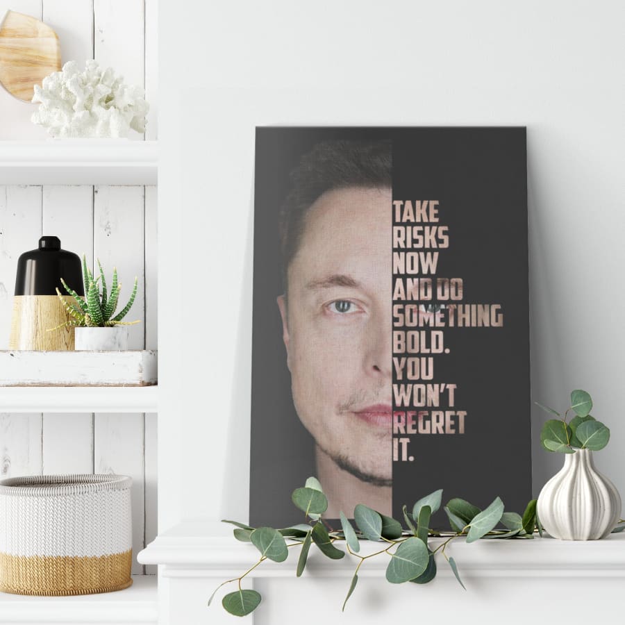 Elon Musk Quote Canvas