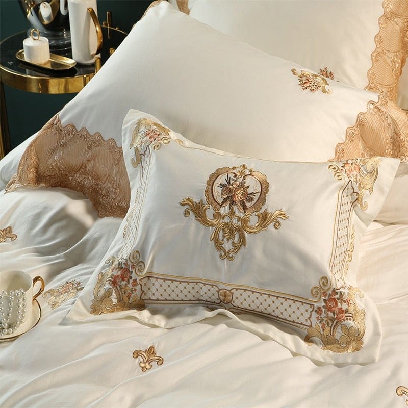 Golden Embroidered Luxury Royal Bedding
