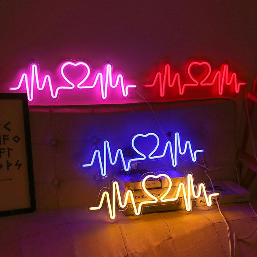 Heartbeat Neon Light