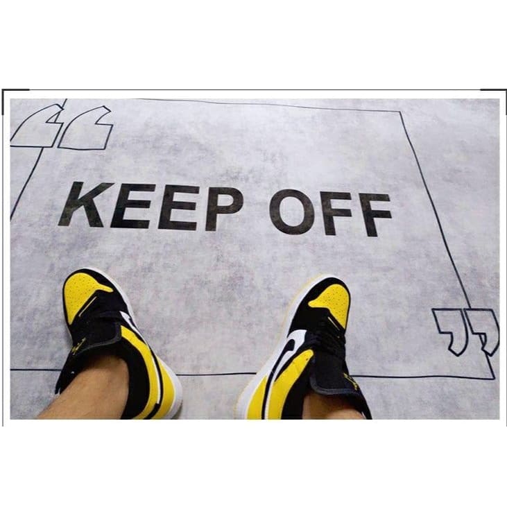 KEEP OFF Quote Room Rug