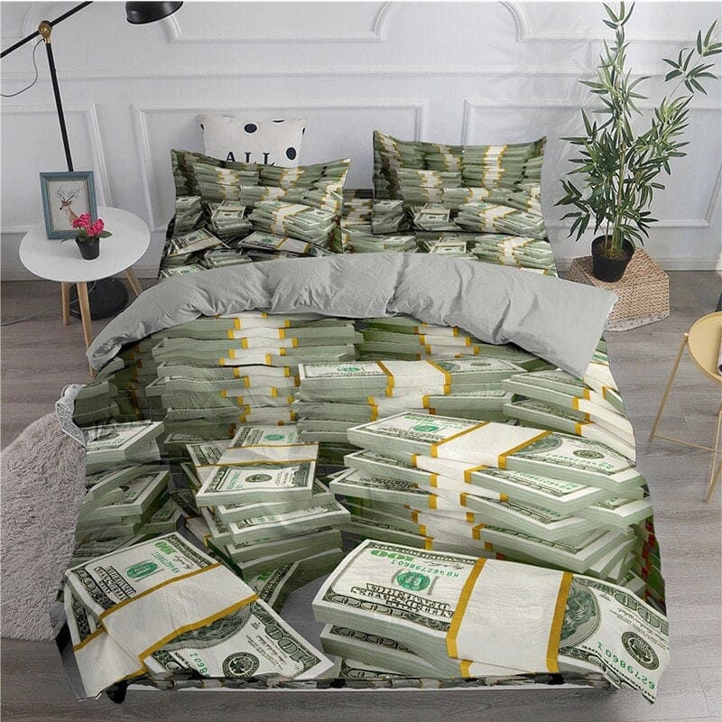 Money Dollar Print Bedding