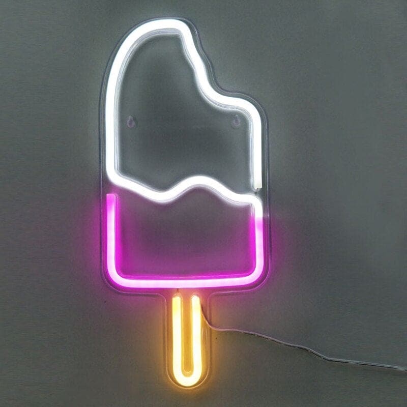 Popsicle Ice Cream Neon Light
