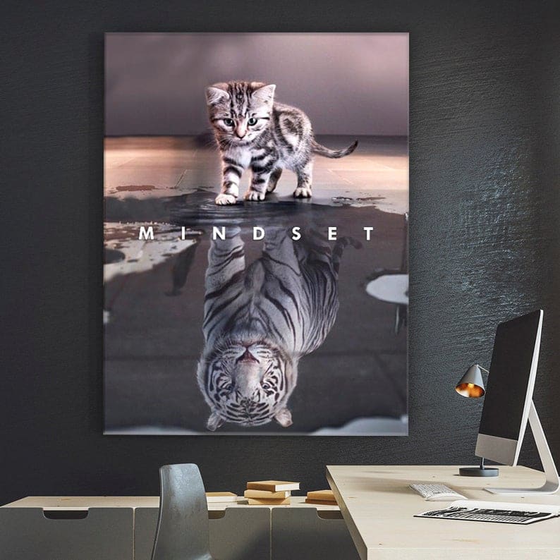Tiger Mindset Canvas - Wall Art