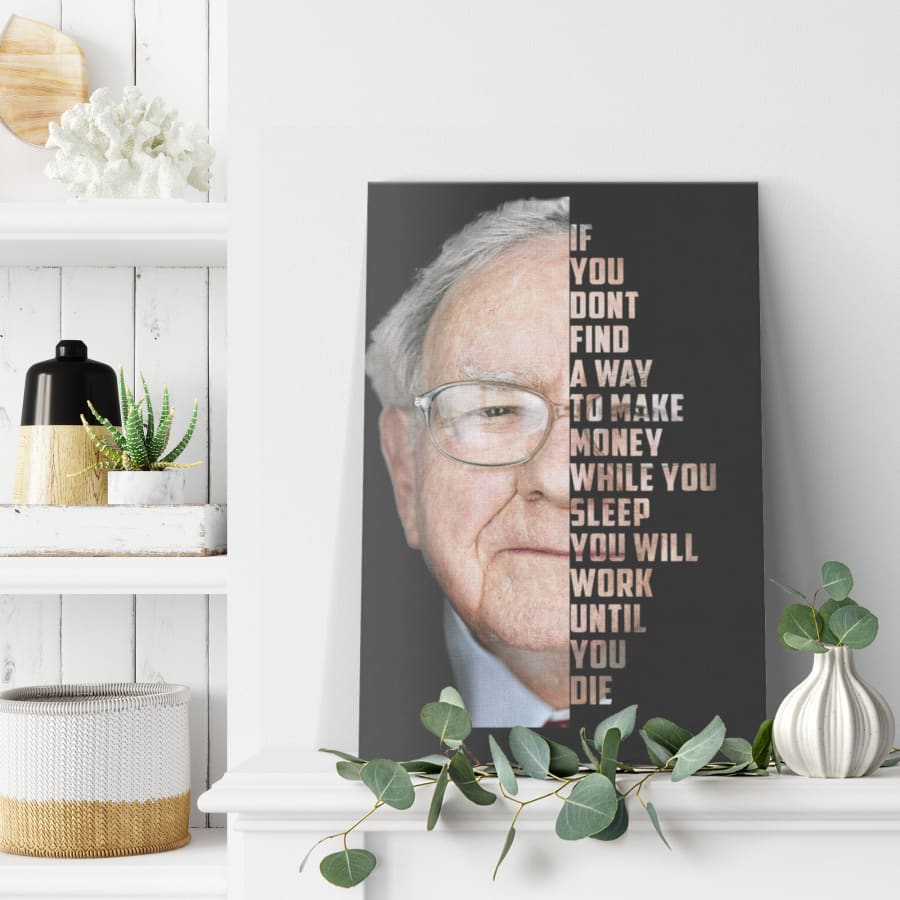 Warren buffett Quote Canvas - Wall Art