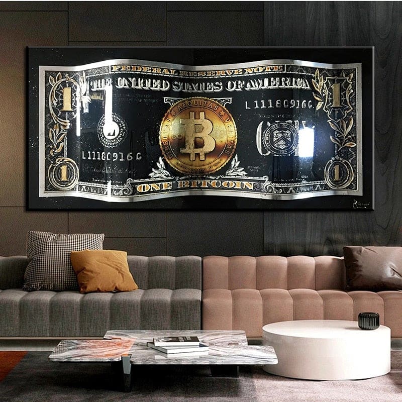 Bitcoin Dollar Canvas