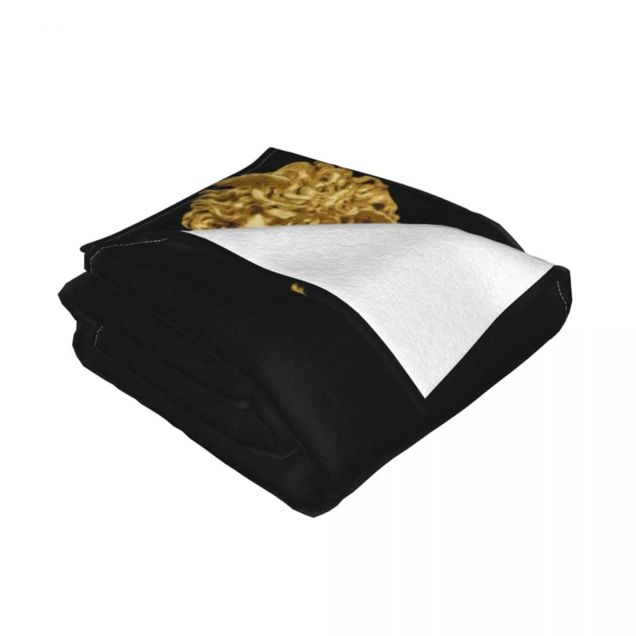 Golden Medusa Head Blanket