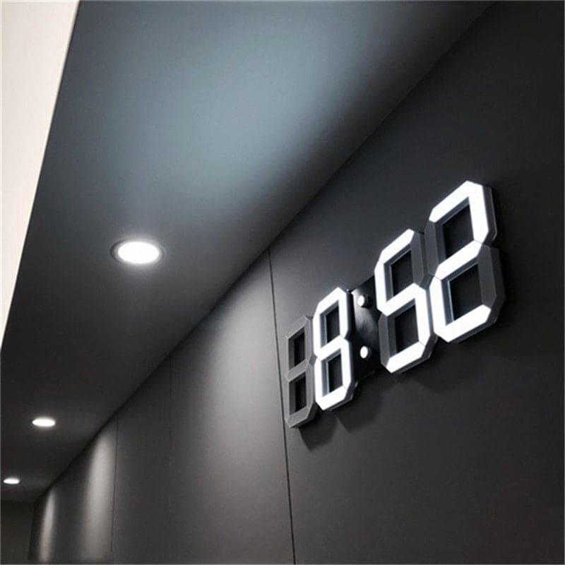 LED Digital Wall Hanging Clock Home Decor