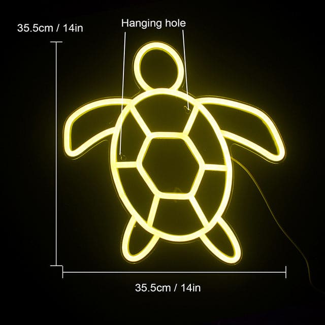 Sea Turtle Design LED Neon Sign