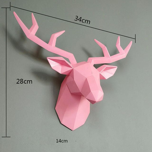 3D Deer Head Wall Art