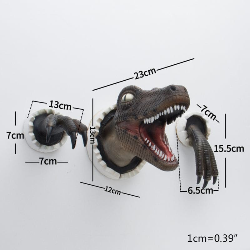 3D Dinosaur Simulation Wall Art