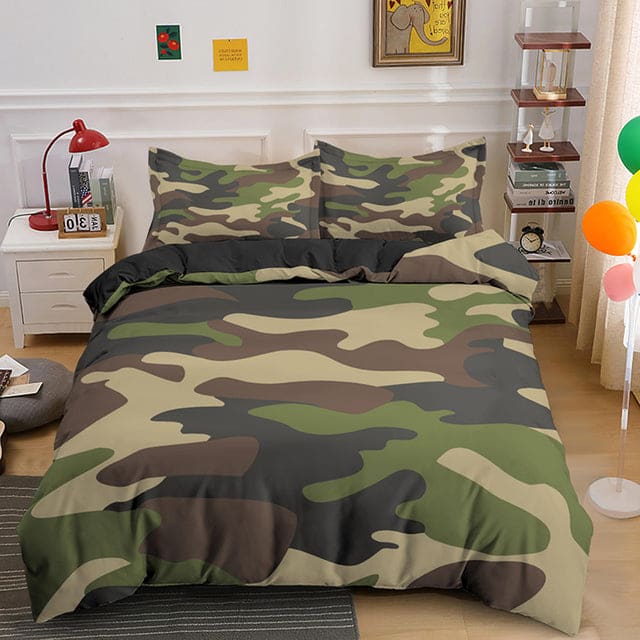 Army Camouflage Duvet Cover Set
