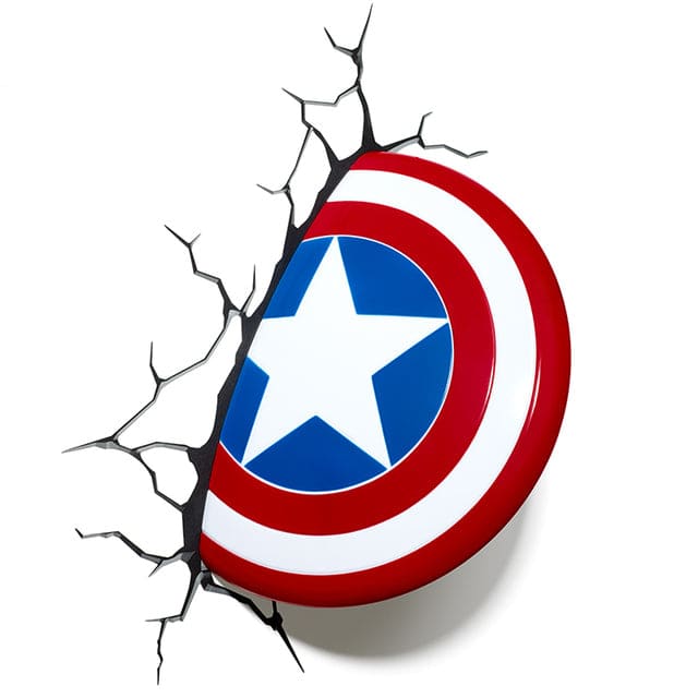 Captain America’s Shield Superhero 3D Wall Lamp