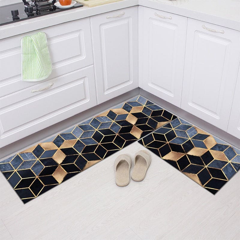 Geometry Anti-slip Oilproof Kitchen Mat