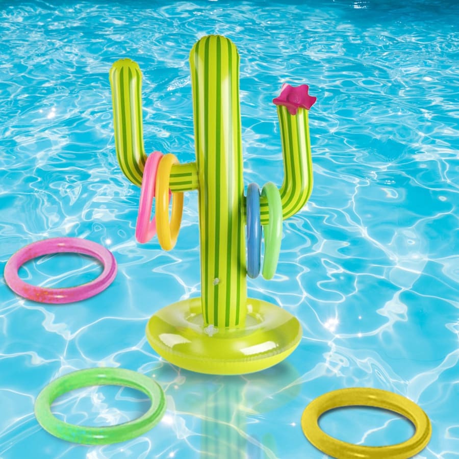 Inflatable Cactus Ring Toss Game Set