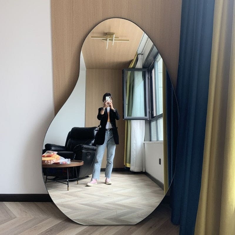 Irregular Full Length Bedroom Mirror