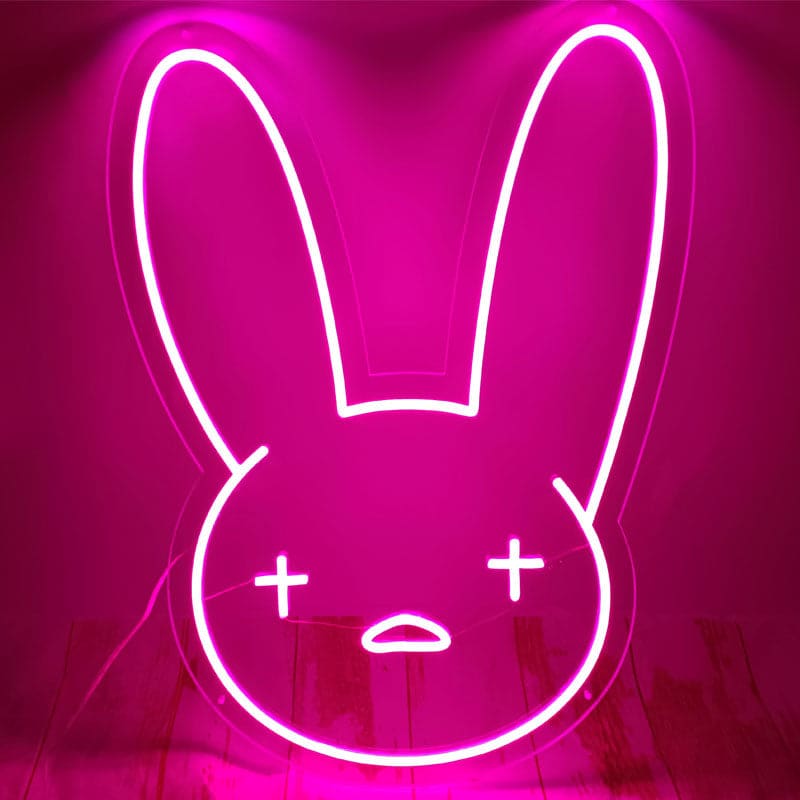 Led Aesthetic Cute Bad Bunny Neon Sign