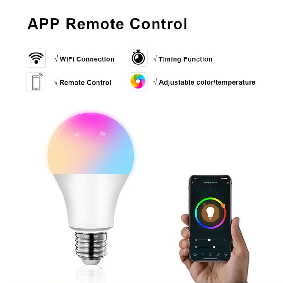 WiFi Smart Home APP Voice Control Light Bulb