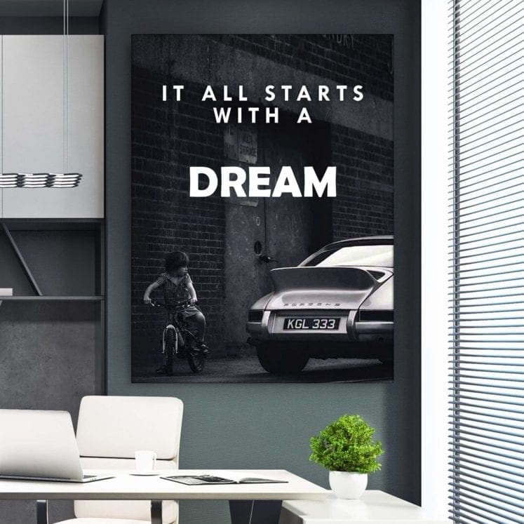 It All Starts with a Dream Canvas