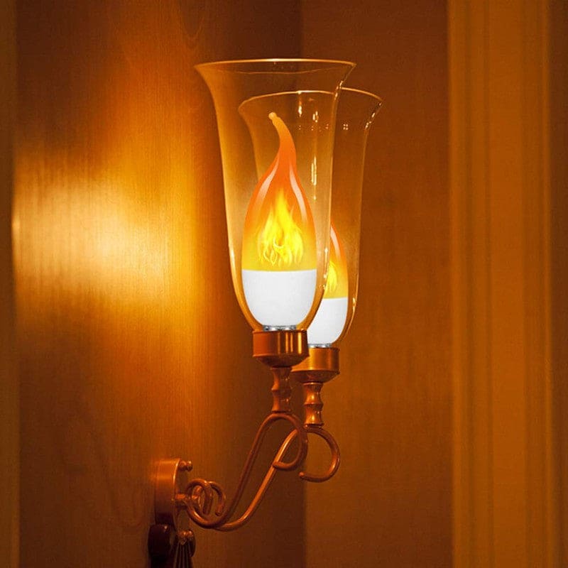 LED Simulated Flame Bulb