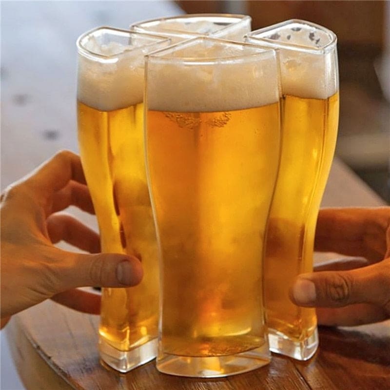 Separable 4 Beer Glasses
