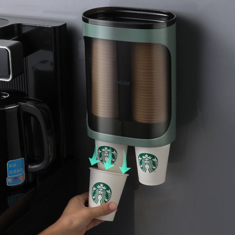 Wall Mounted Automatic Cup Storage Rack