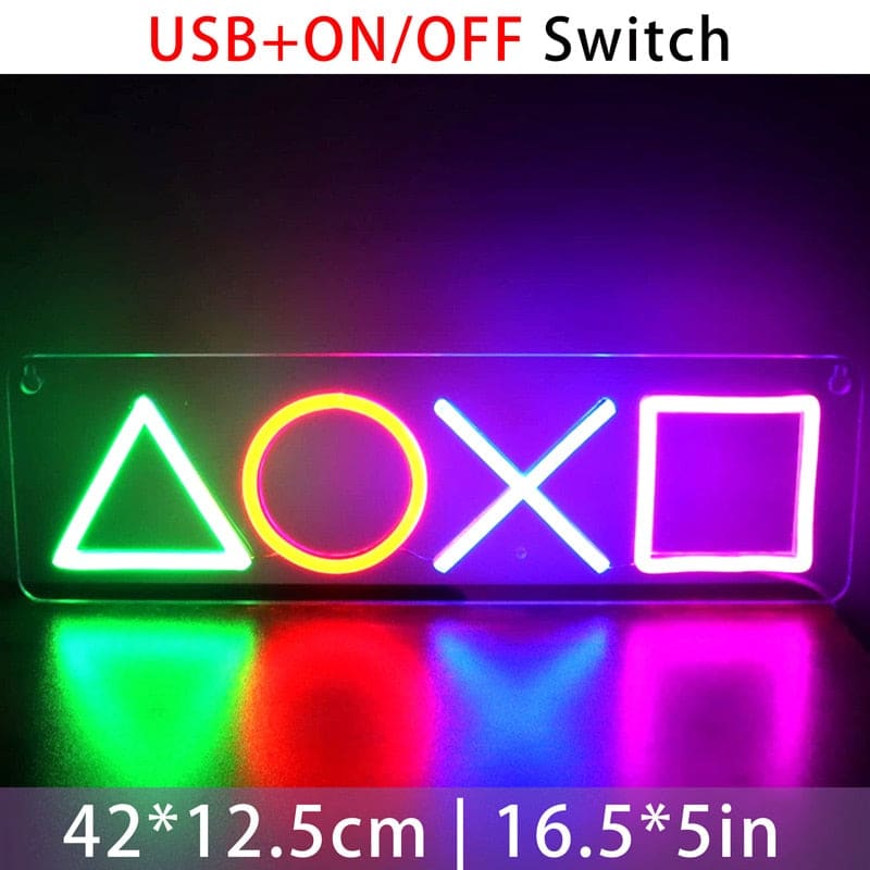 Gaming Buttons Neon Light