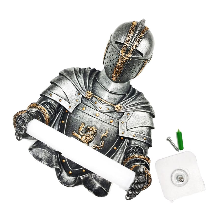 Metal Knight Toilet Paper Holder