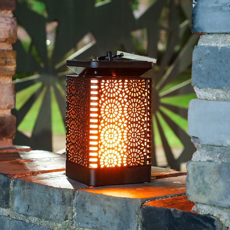 Moroccan Hanging Solar Flame Light