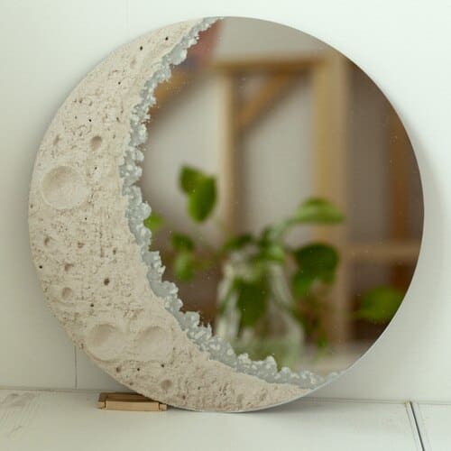 Round Moon Wall Mirror