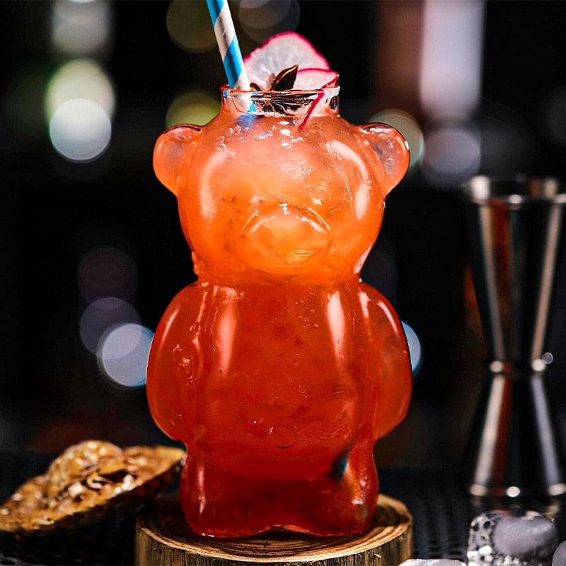 Cute Bear Cocktail Glass Cup