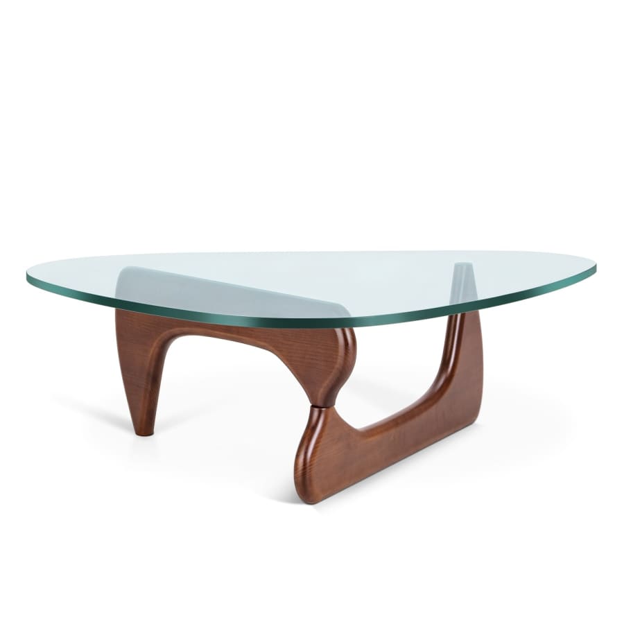Glass Top Triangle Coffee Tables