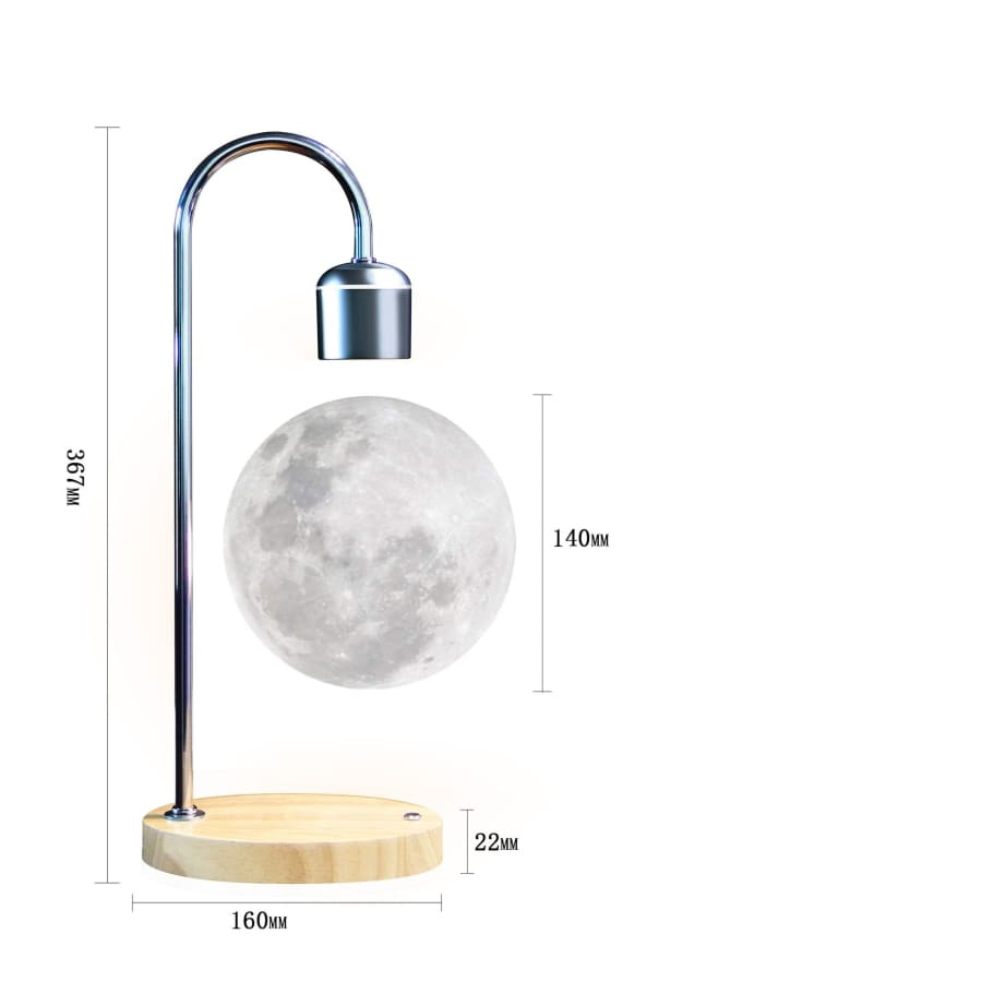 Wireless Charging Levitating Moon Magnetic Lamp
