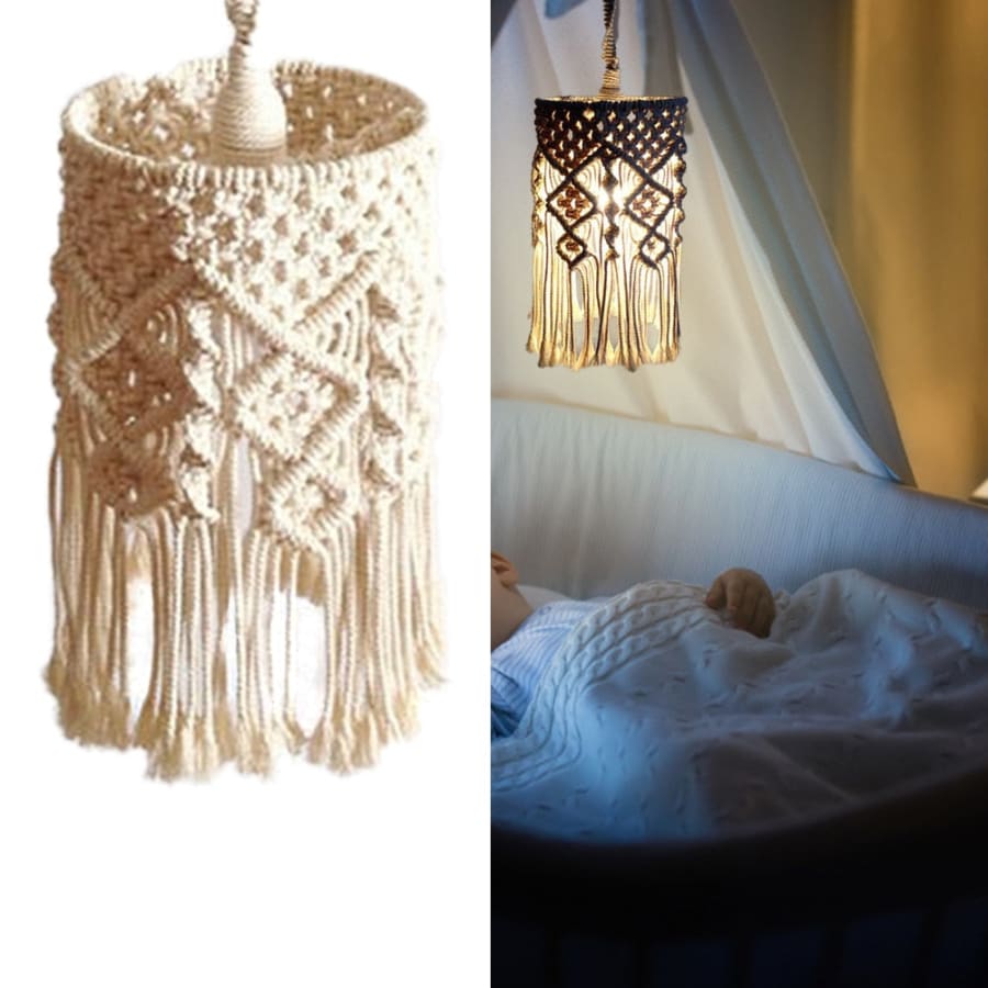 Nordic Style Hand-knitted Hanging Lamp Shade