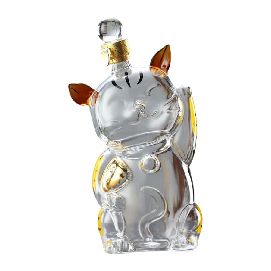Cat Shaped Large Decanter Glass