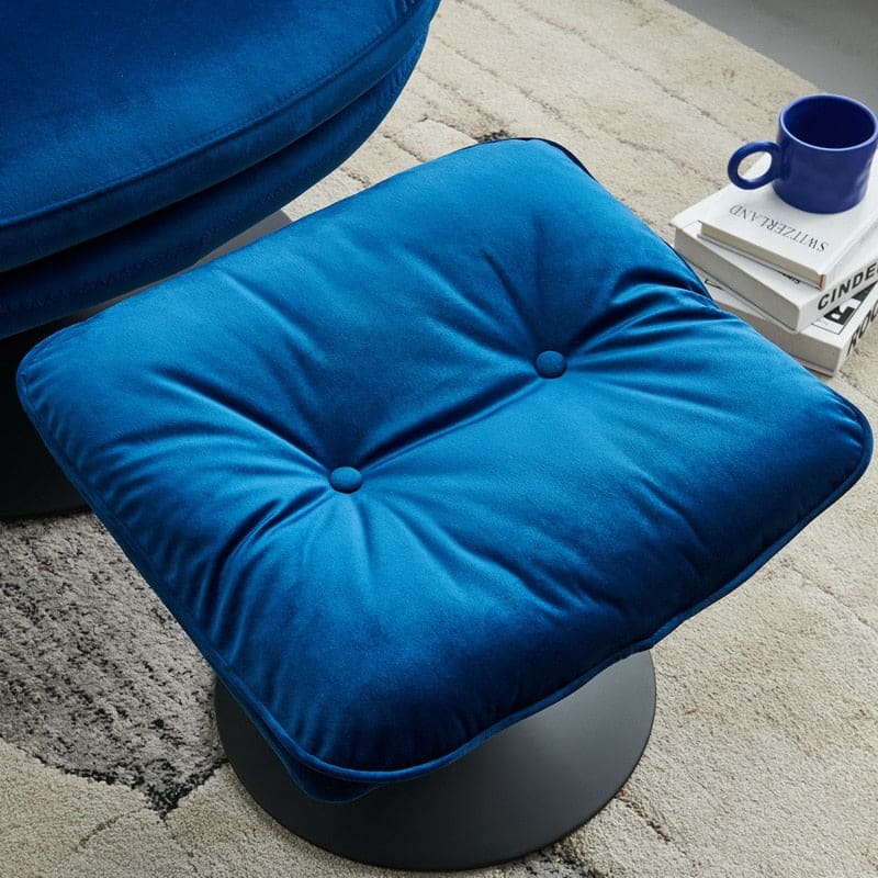 Modern Swivel Lounge Chair and Foot Rest