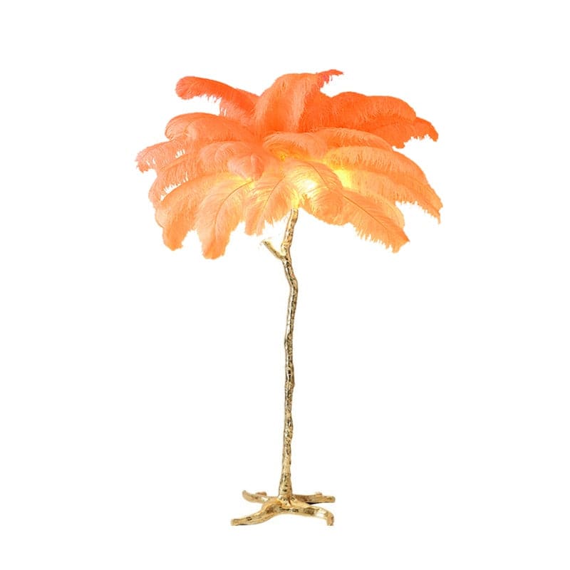 Ostrich Feather LED Floor Lamp