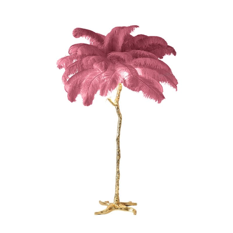 Ostrich Feather LED Floor Lamp