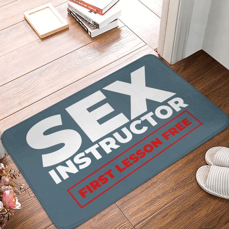 Sex Instructor Floor Door Mat