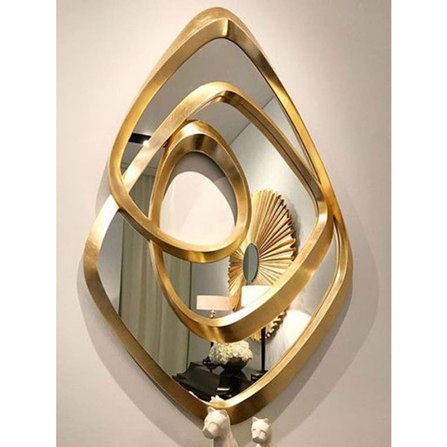 Abstract Oval Mirror