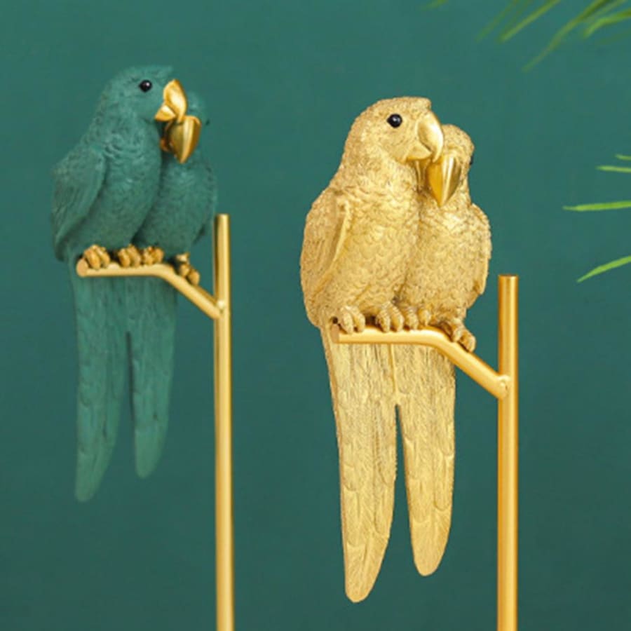 Gold Miniature Parrot Ornament