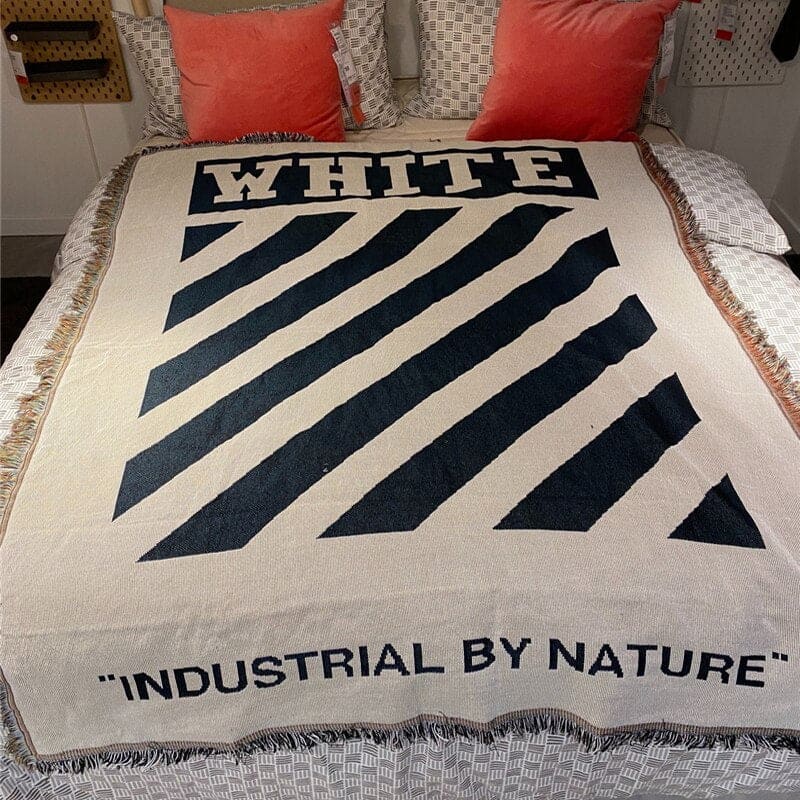Off White Industrial By Nature Blanket